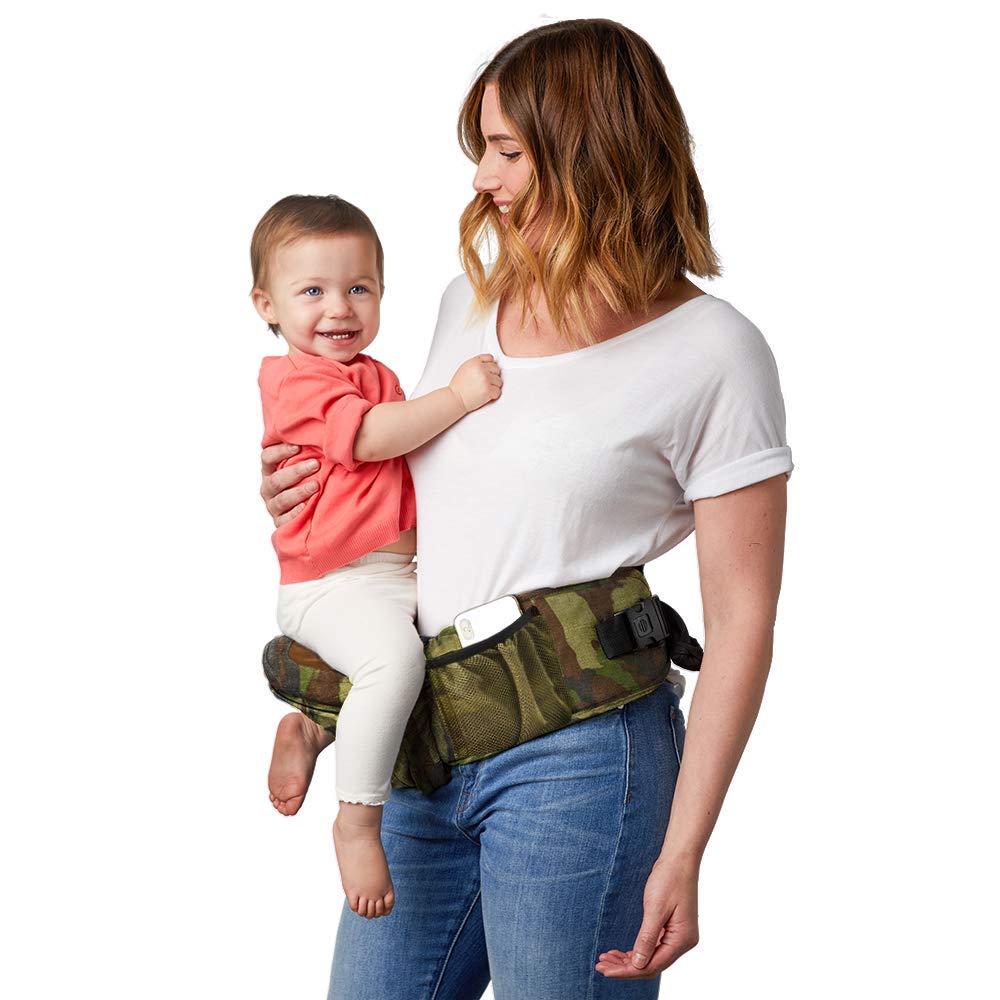 Black Ergonomic Hip Seat Baby Carrier Q39607