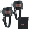 Neoprene Padded Steel Double D-Ring Ankle Cuffs W63983