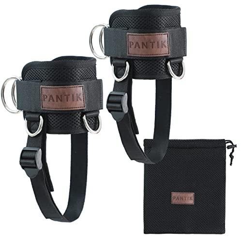 Neoprene Padded Steel Double D-Ring Ankle Cuffs W63983