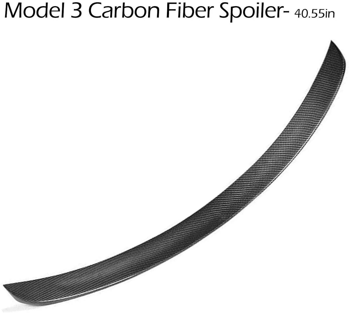 Real Carbon Fiber Trunk Spoiler Gloss Finish for Tesla Model 3 2017-2020 R3309