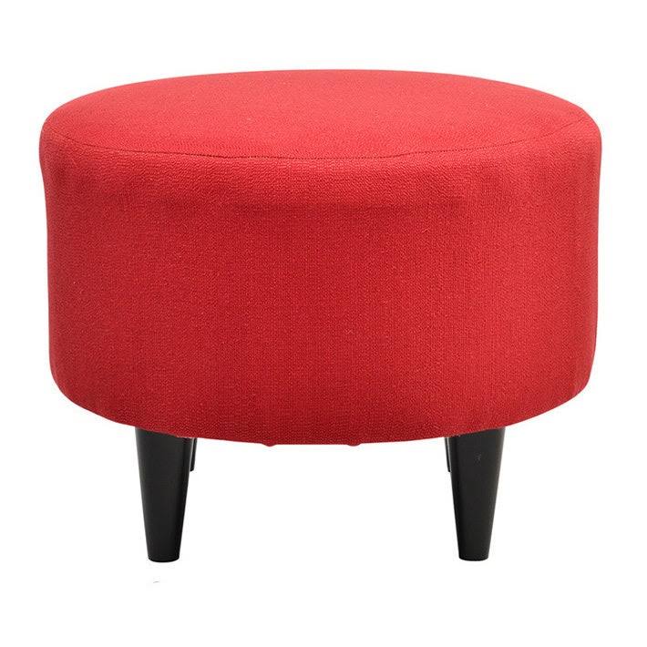 Charcoal Round Ottoman Q8259