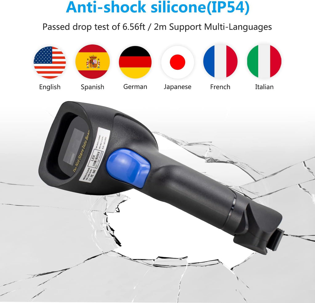 2D Wireless USB Barcode Scanner, Pack of 2 K1383