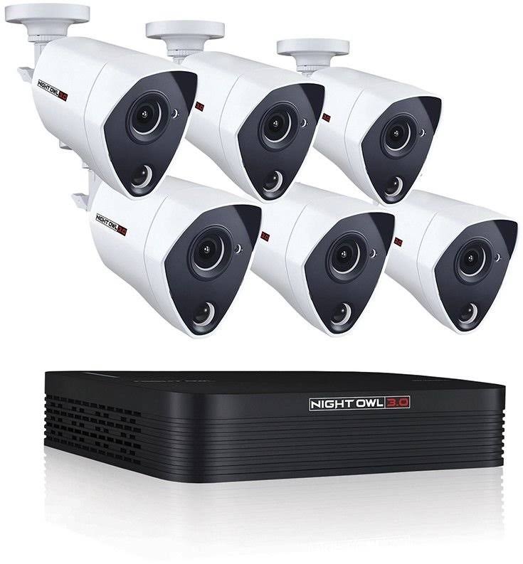 8 Channel 3MP Video Security DVR with 1 TB HDD and 6 x 3MP Wired Infrared Cameras I195256