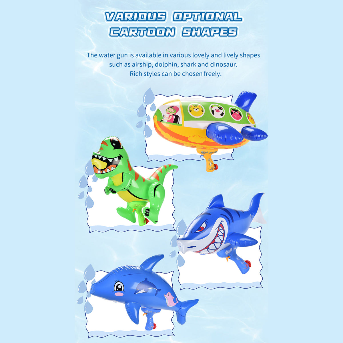 Blue Dolphin Inflatable Pool Party Balloon Hammer G42427