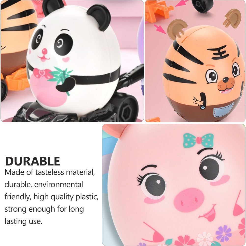 4pcs DIY Assembled Toys Car Toys Blind Box Toys Surprise Egg N621907