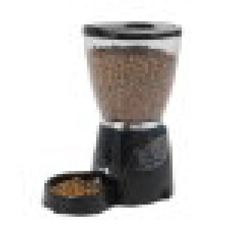 Black Automatic Pet Feeder, 10 pounds T8436