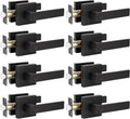 Matte Black Privacy Door Lever Handle, 8 Pack Q887