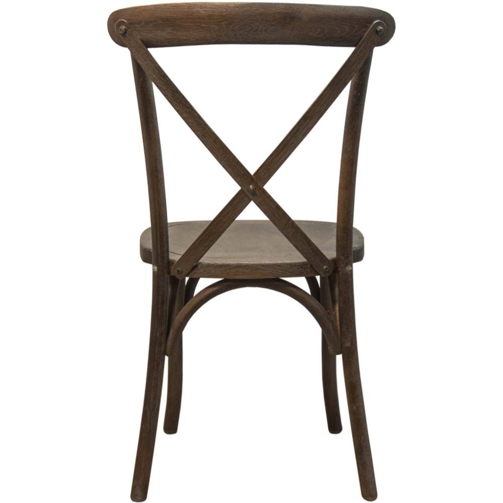 Dark Driftwood X-Back Chair F98825