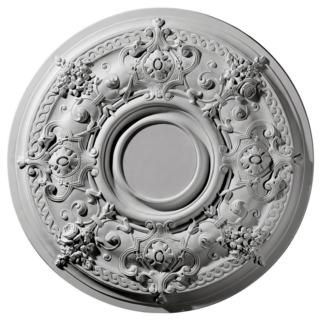 29 1/4x22OD x 2x22P Hand-Painted Bronze Ceiling Medallion G889102