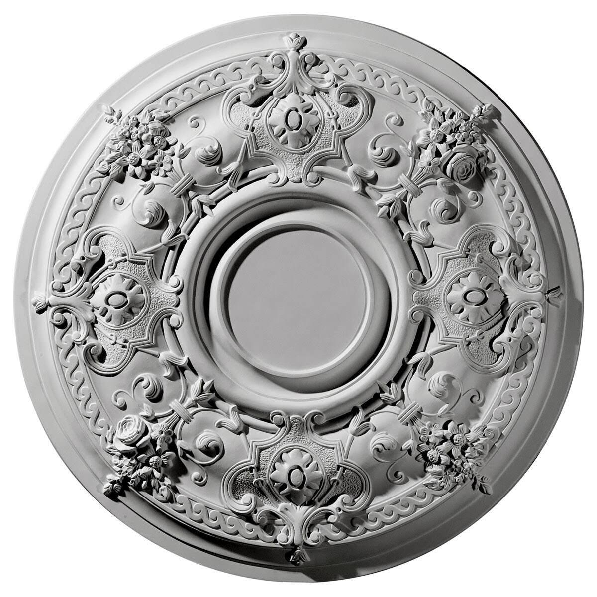 29 1/4x22OD x 2x22P Hand-Painted Bronze Ceiling Medallion G889102