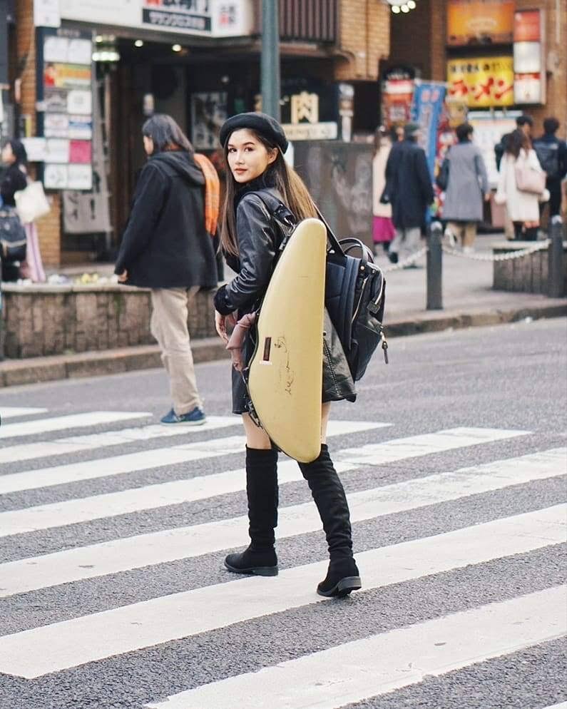 Orange Slim Violin Case S100837