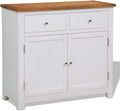 Oak Top Wooden Buffet Sideboard Storage Cabinet with 2 Drawers H2264