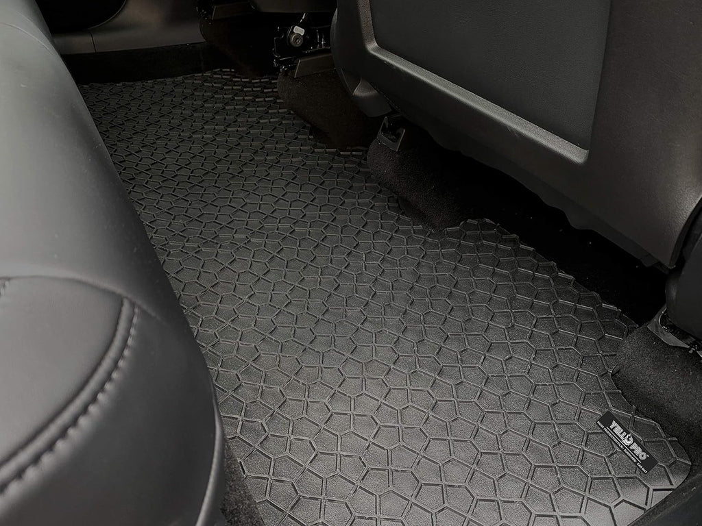 Black Rubber Floor Mat and Cargo Mat Set for Tesla Model Y Z409