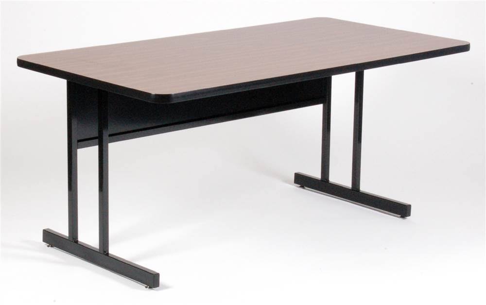 Keyboard Height Work Station in Walnut C7710