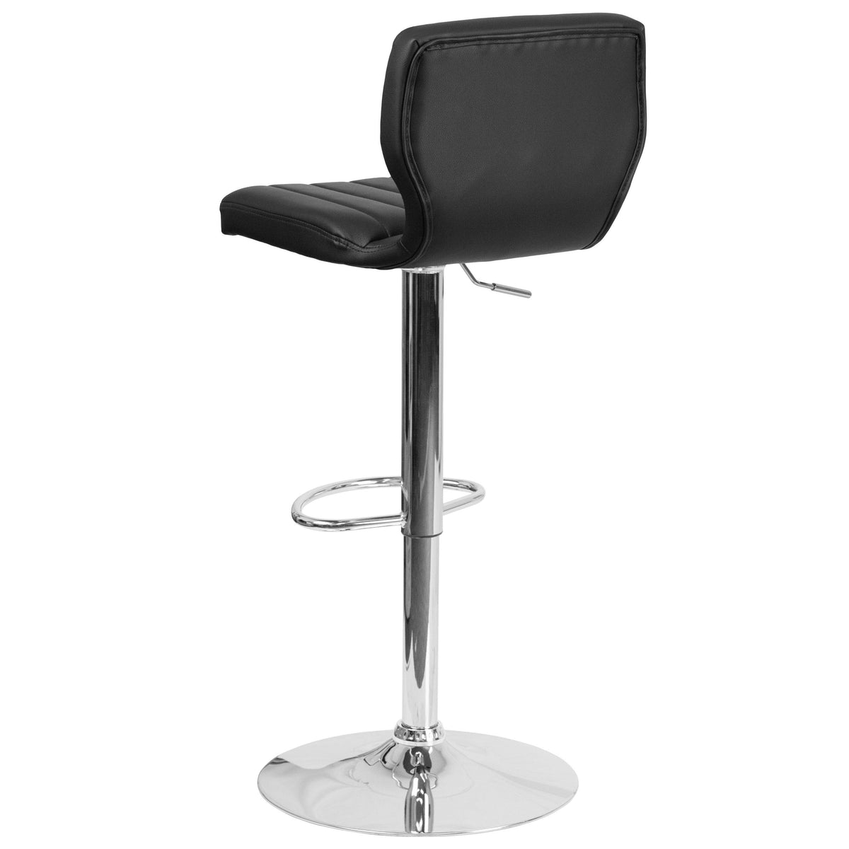 Contemporary Vinyl Adjustable Height Barstool I41338