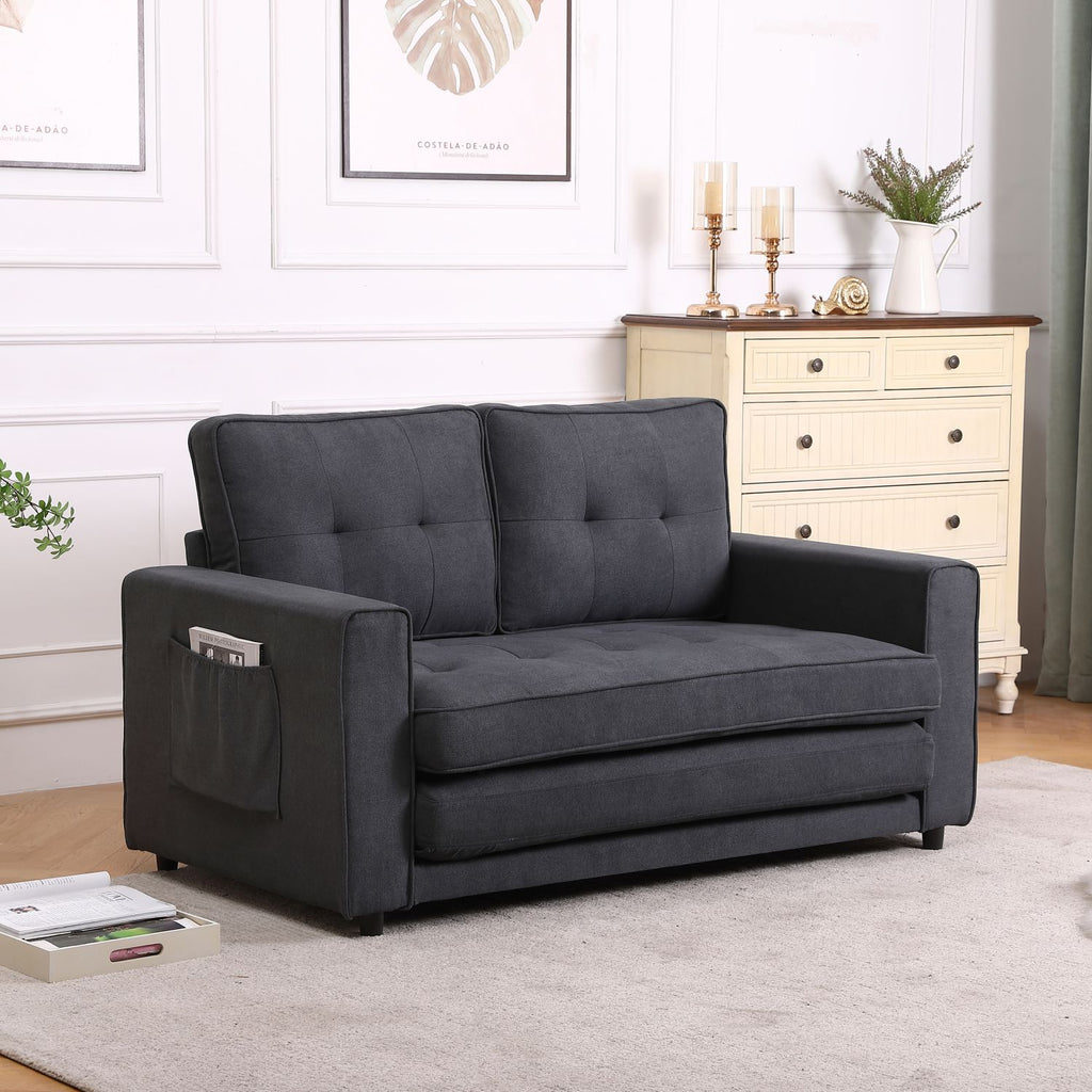 Fabric Sleeper Sofa 3-in-1 Pull Out Bed Folding Sofa F698