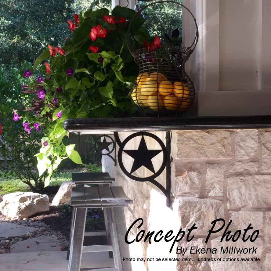 Antiqued Pewter Wrought Iron Bracket Q3965
