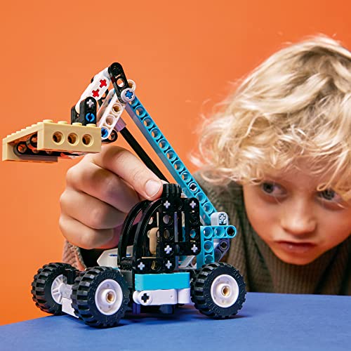 2 in 1 Telehandler Forklift Tow Truck Building Set N8294