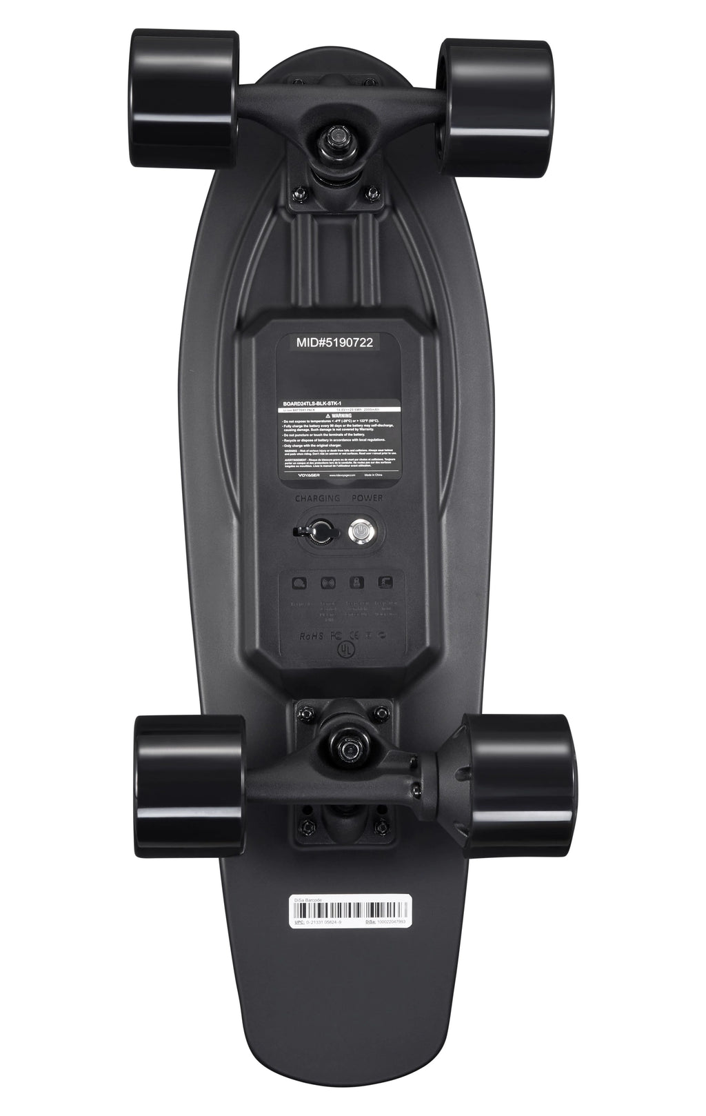 Black Electric Skateboard with Remote Control L56416