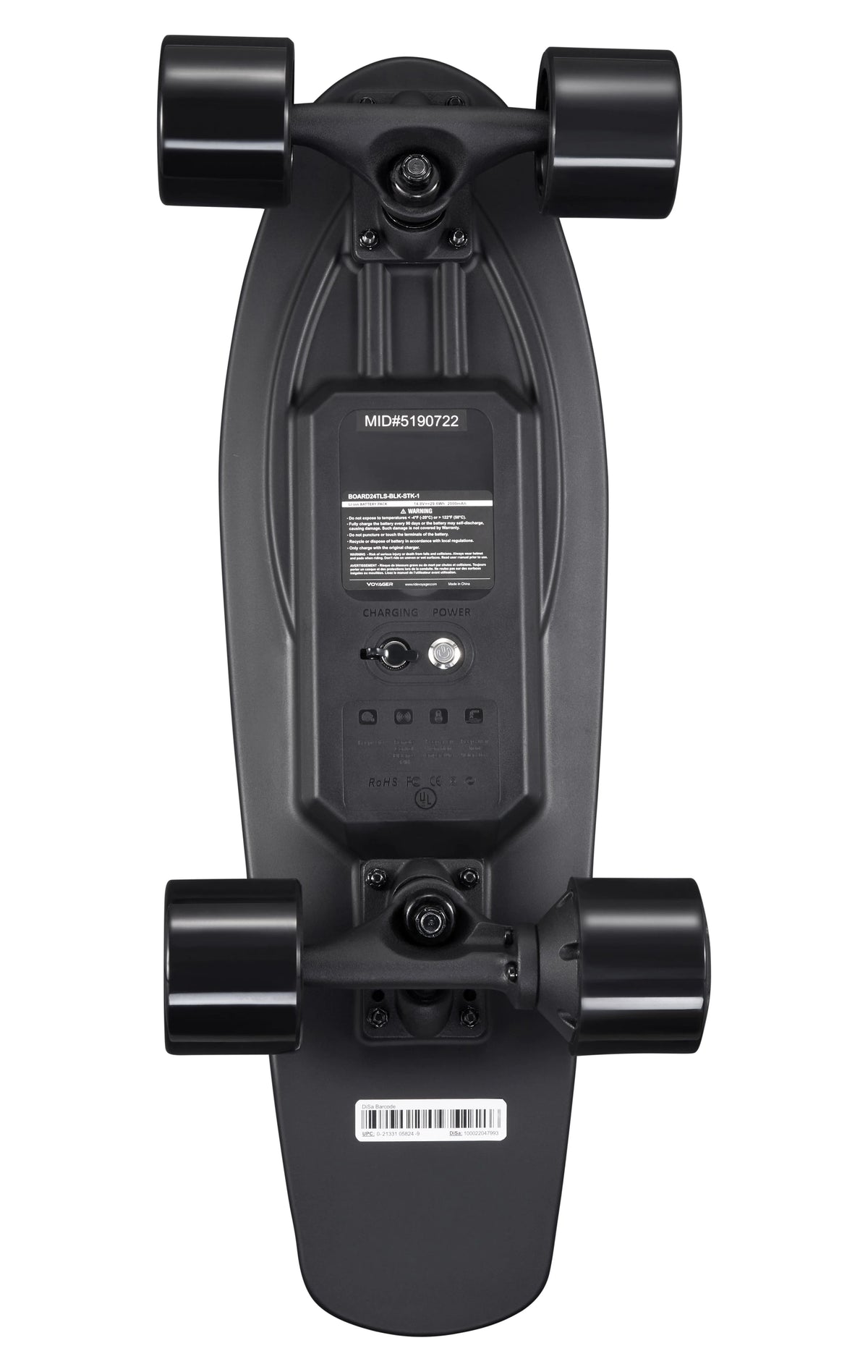 Black Electric Skateboard with Remote Control L56416