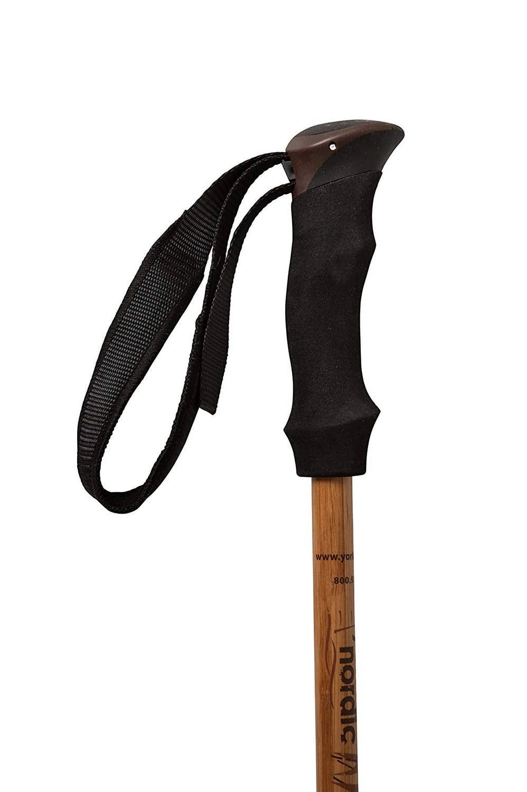 Bamboo & Carbon Fiber Walking Poles - 2 Pack - 6.8 oz Ultralight Collapsible Hiking Poles A162