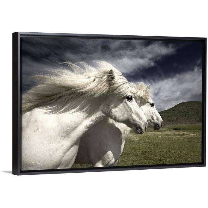 Black Float Frame Canvas Art - 48 x 32 V1566