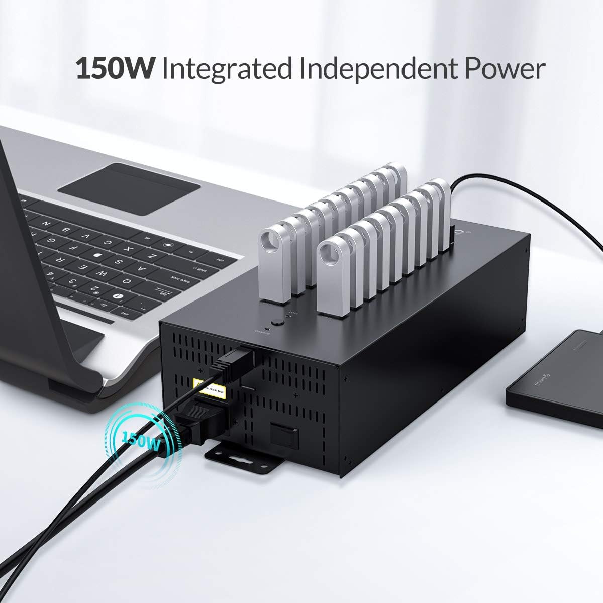 20 Ports USB 2.0 Hub with Metal Case J80779
