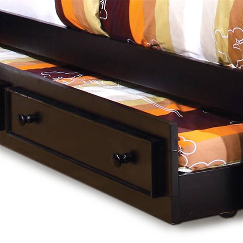 Black Solid Wood Trundle B4830