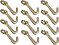 Cluster Hook for Towing Trucks, Heavy-Duty Forged with Link, 4-Pack Y989