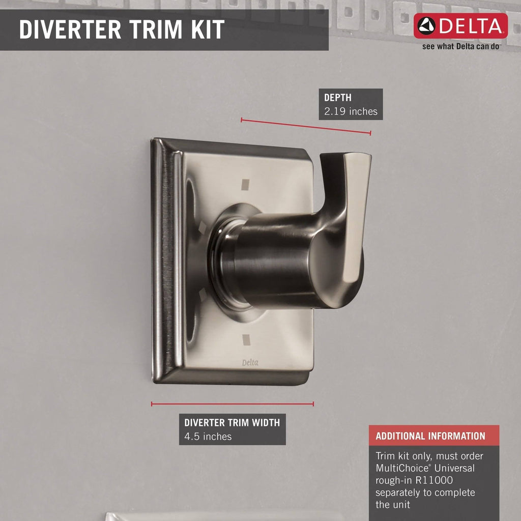 Stainless 2-Port Diverter Trim V91976