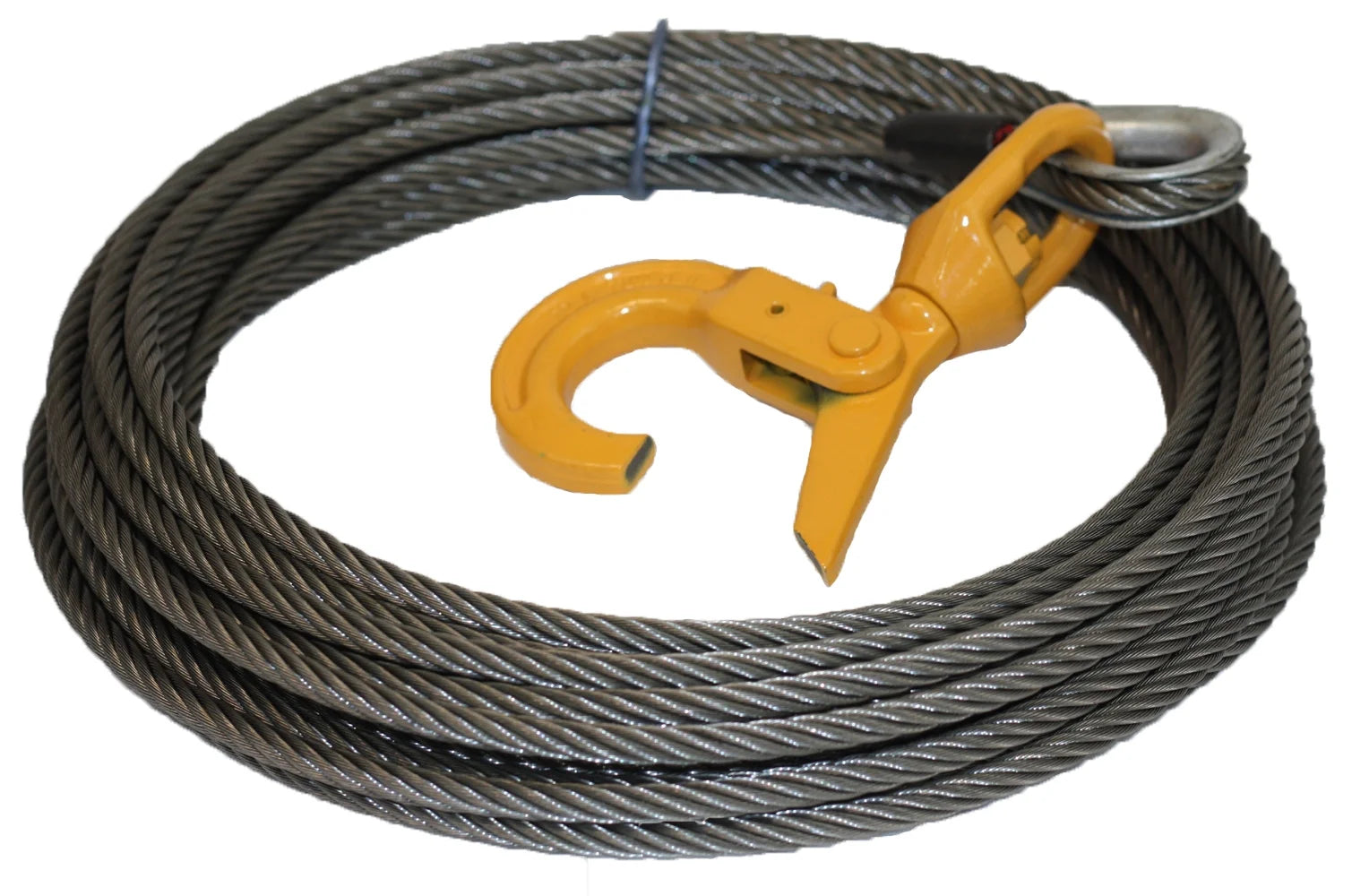 3/8" x 50' Wire Rope Winch Cable with Swivel Hook N771037