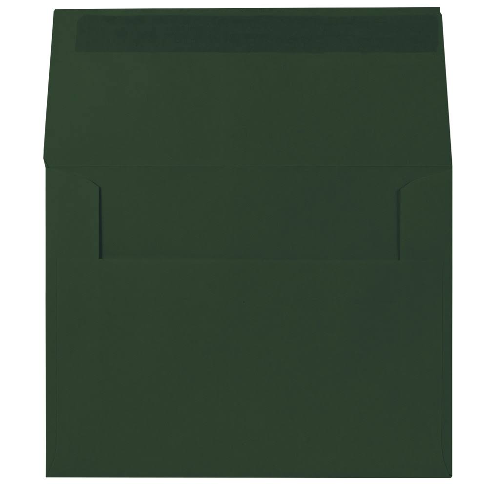A2 Invitation Envelopes, 4 3/8 x 5 3/4, Dark Green, 500/Box T7942