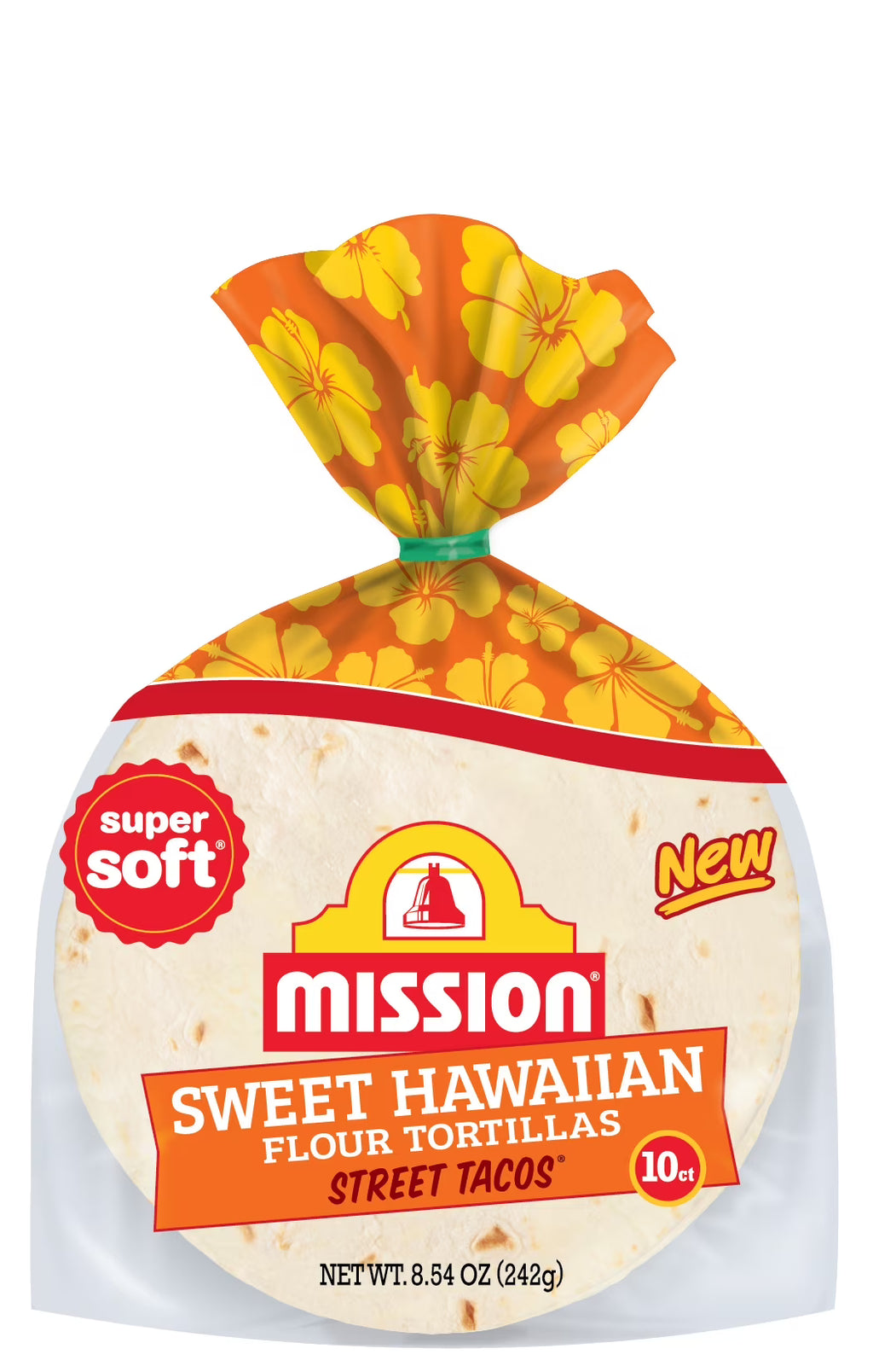 Super Soft Hawaiian Street Taco Flour Tortillas, 8.54 oz, 10 Count D5831