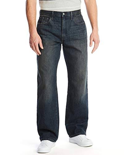 Loose Fit 5 Pocket Jean Pant, Rigger Blue, 42W x 32L Y885589