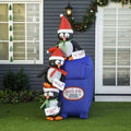 Penguins Mailbox Christmas Inflatable O127