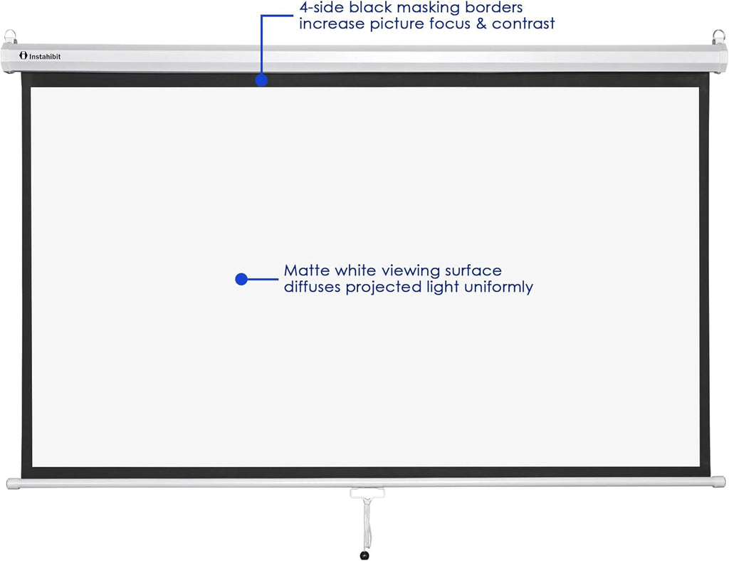 72" 16:9 Manual Pull Down Projector Screen B27847
