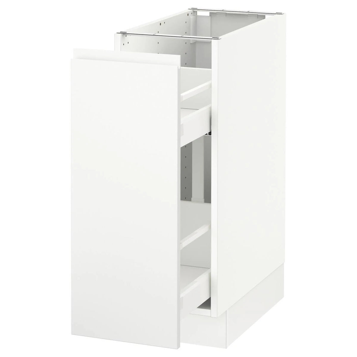 White Base Cabinet with Pull-Out Storage F810