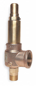 Pop Safety Valve, 1/2 x 3/4 In, 200 PSI X630