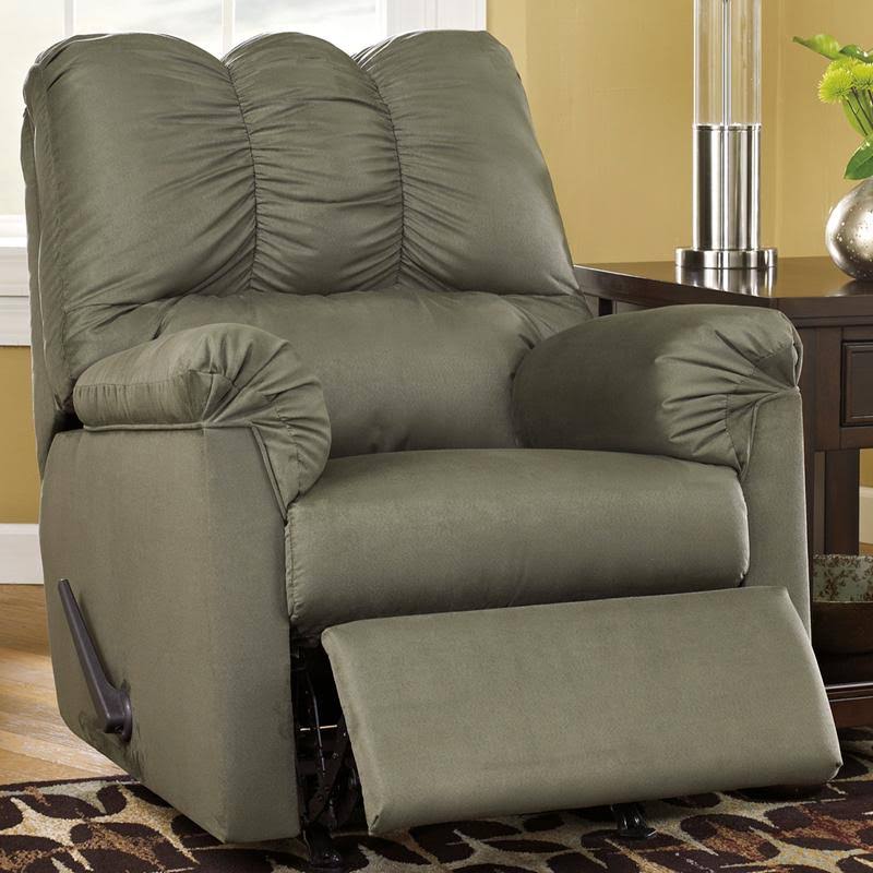 Black Microfiber Rocker Recliner C493