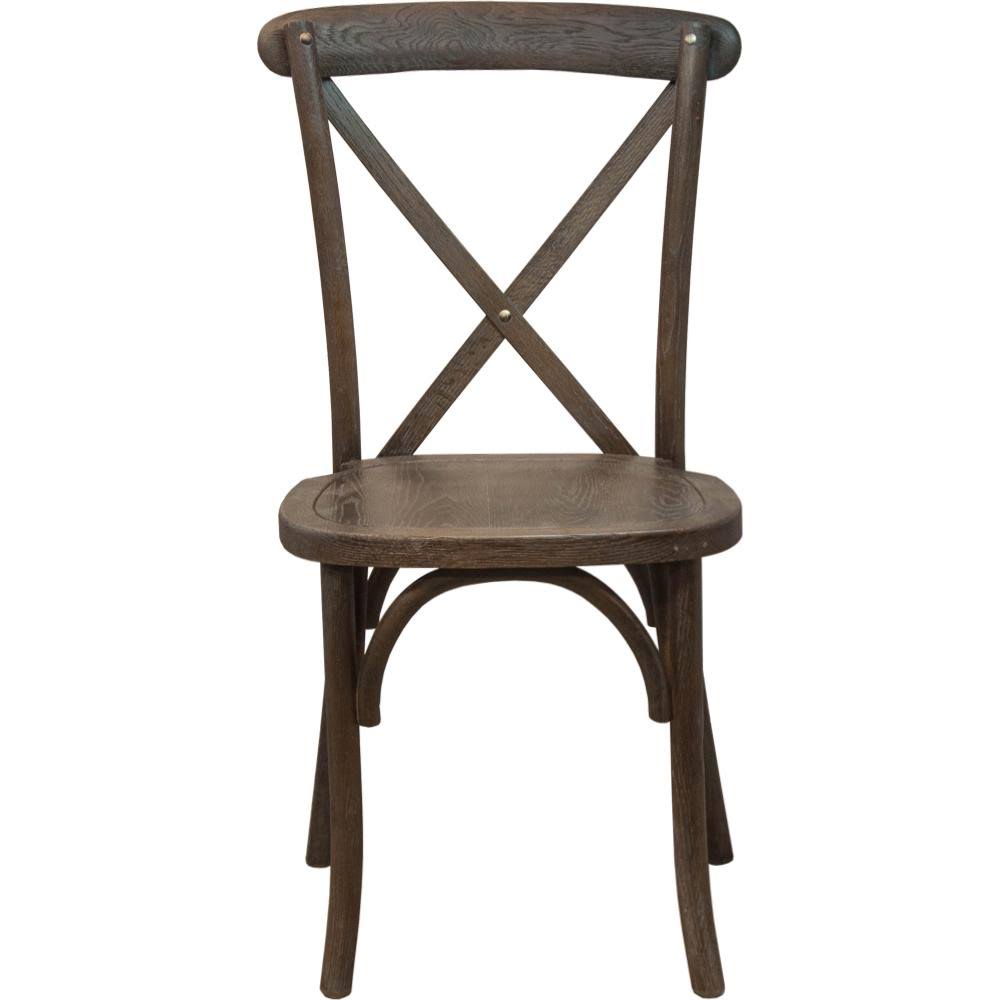 Dark Driftwood X-Back Chair F98825