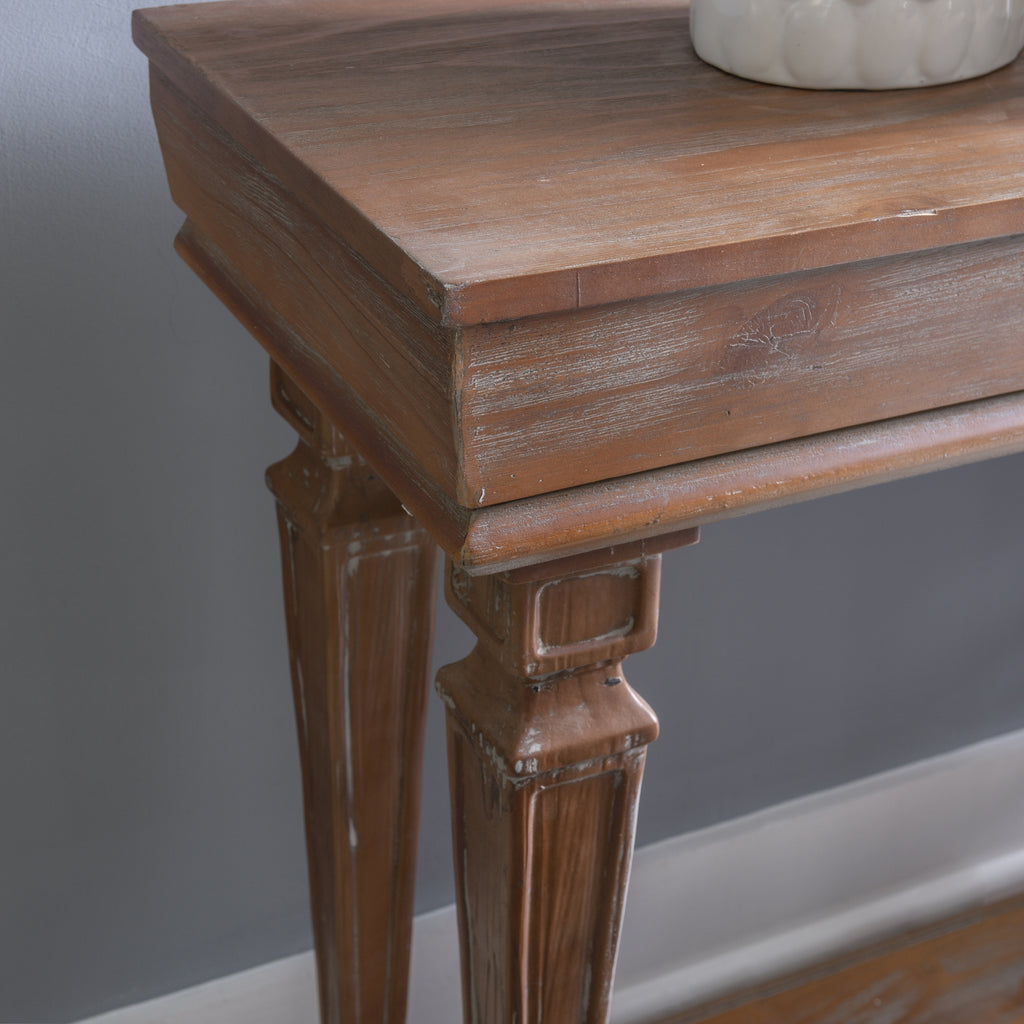 Weathered Driftwood Console Table I15047