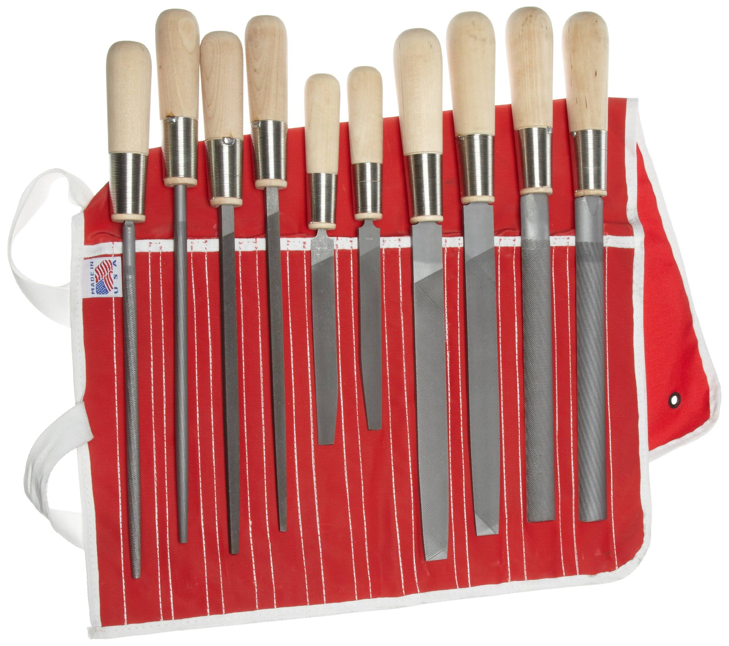 10 Piece All Purpose Hand File Set with Handles H44225