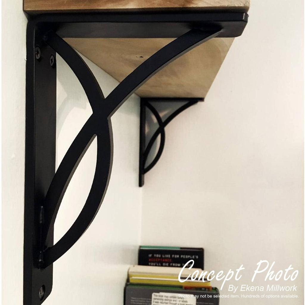 Antiqued Pewter Wrought Iron Bracket Q3965