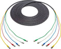 12G-SDI-4K UHD 5-Channel BNC Male to BNC Female Snake Cable Black 10 ft. F948286