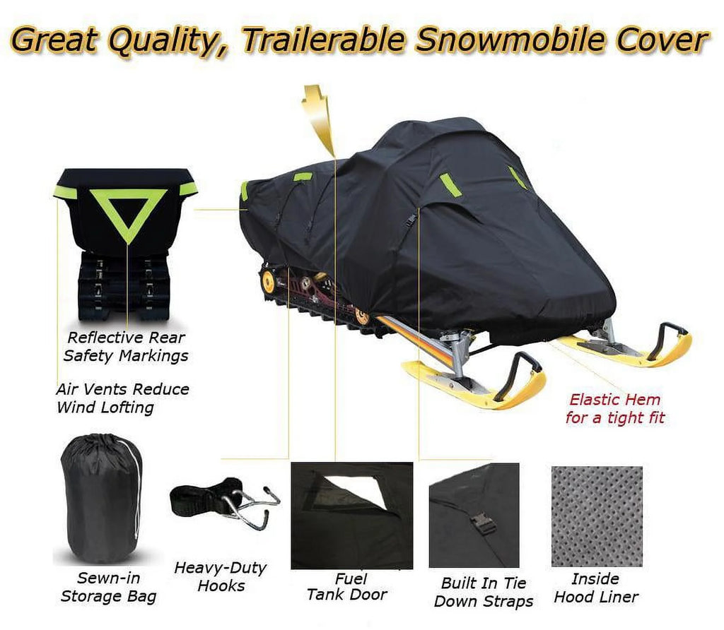 Trailerable 600 Denier Snowmobile Cover X75870