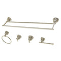 Polished Nickel 5 Piece Bathroom Accessory Set C13843