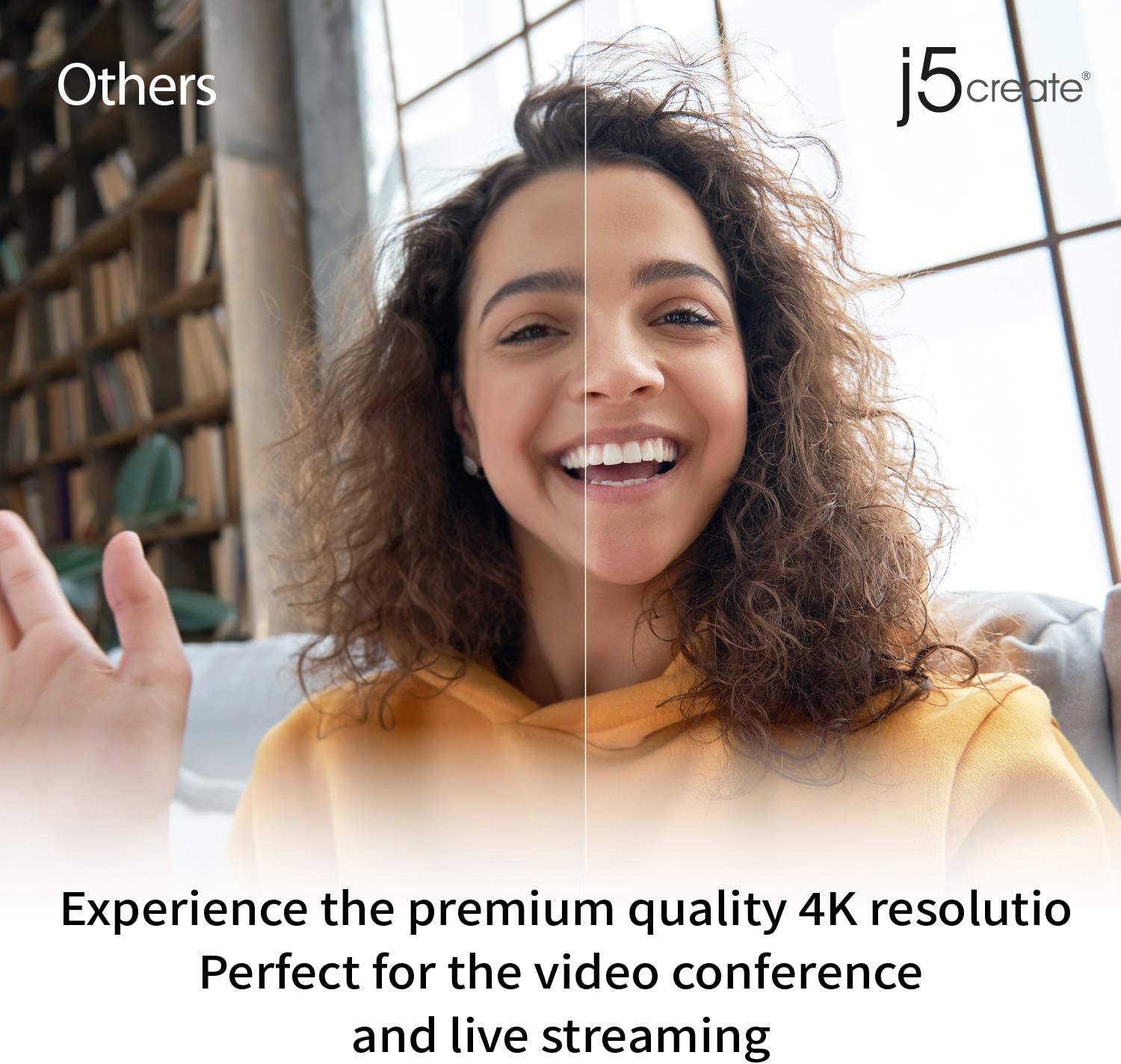 4K Ultra HD Webcam with 5X Digital Zoom, Privacy Cover, Dual Microphones, USB-C K198