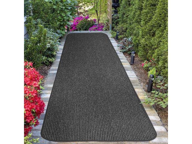 Charcoal Black 3' x 25' Skid-Resistant Carpet Runner O3305
