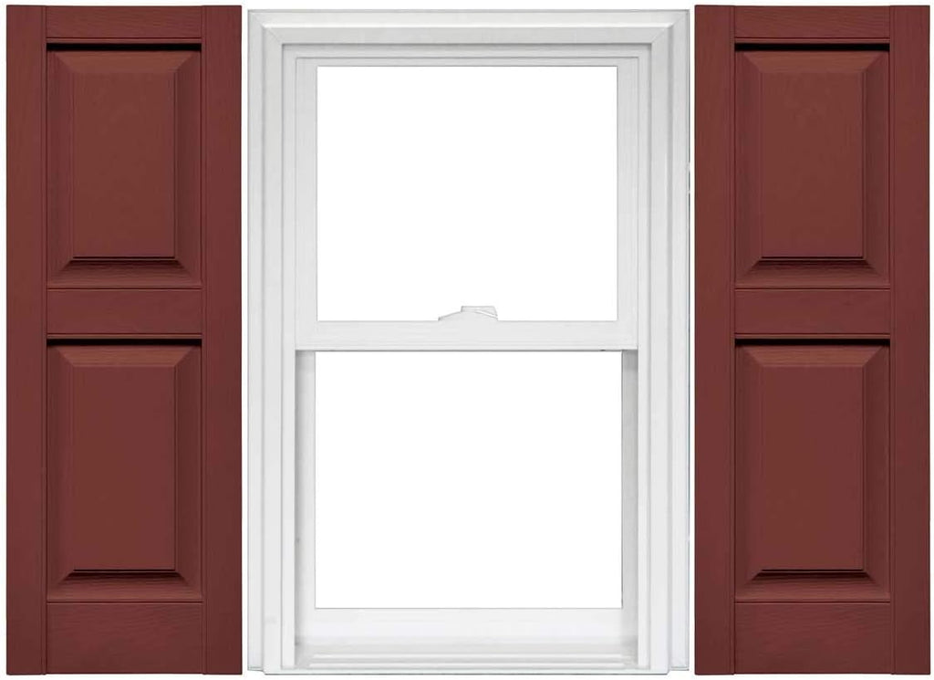 Raised Panel Vinyl Shutters (1 Pair) - 14.75 x 59 Classic Blue N883196