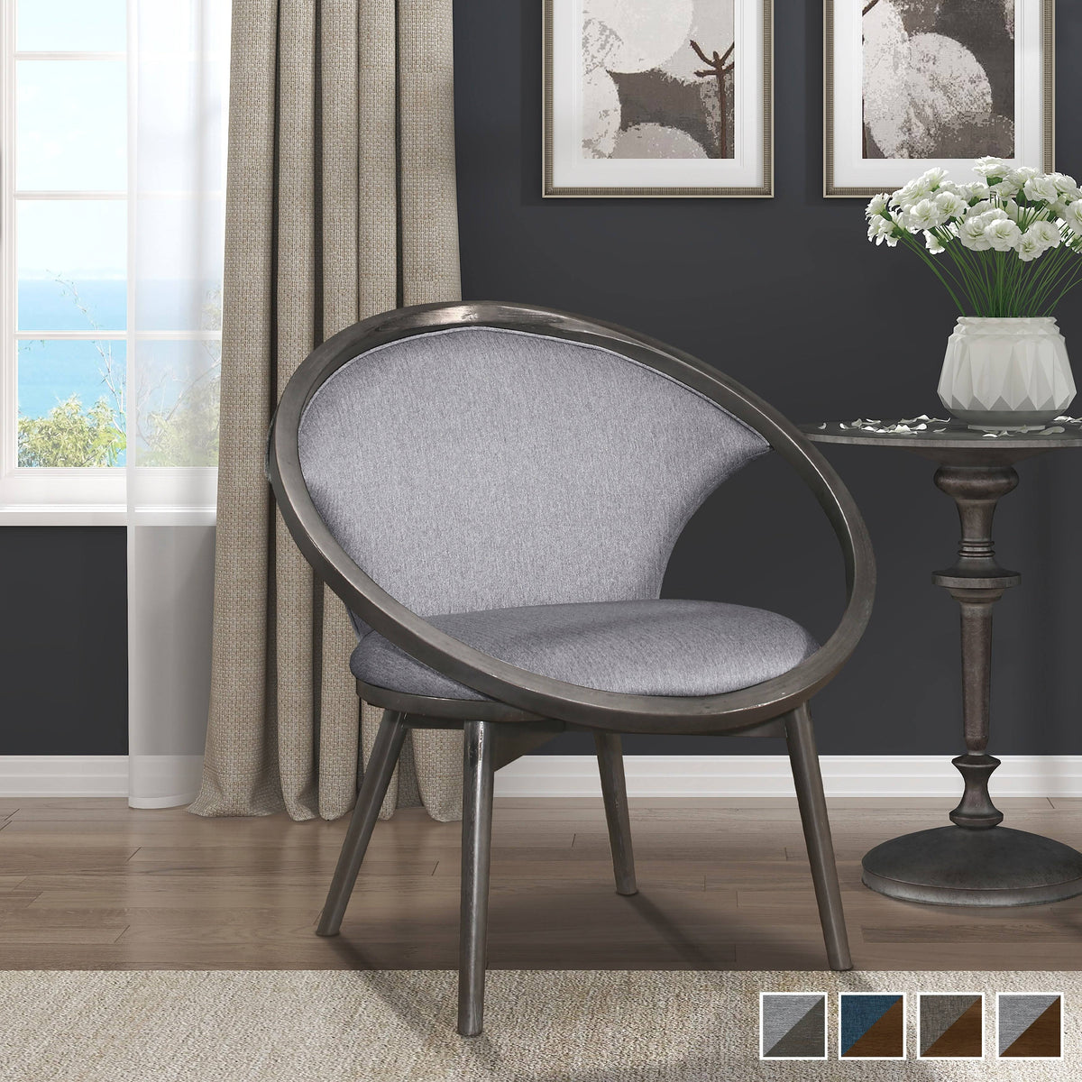 Charcoal Accent Chair I38657